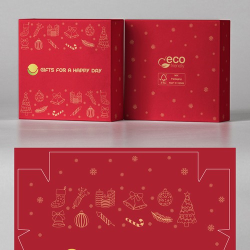 Gift box packaging design