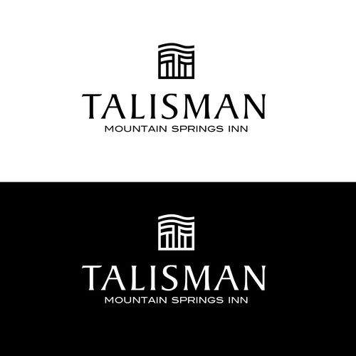 Create a logo for a luxury inn and hot springs spa.