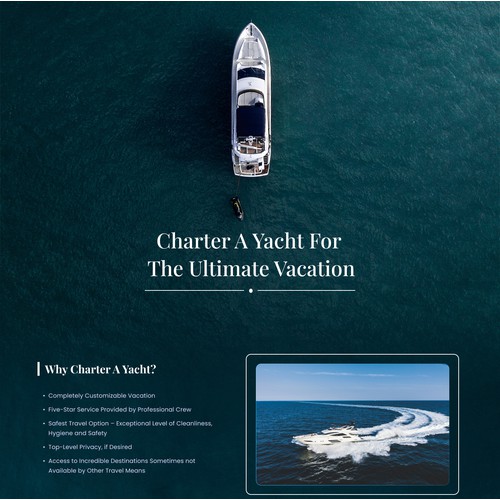 Yacht Tour Website Design