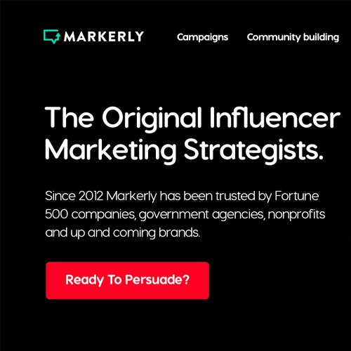 Influencer Marketing Company Site