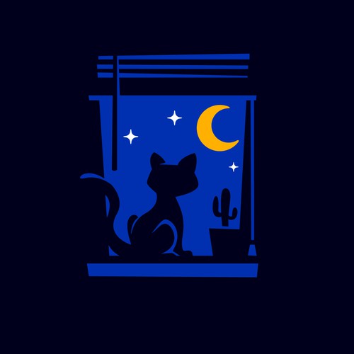 Cat and the Moon