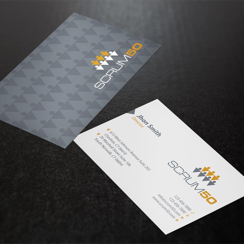 Create a business card for an innovative advertising agency