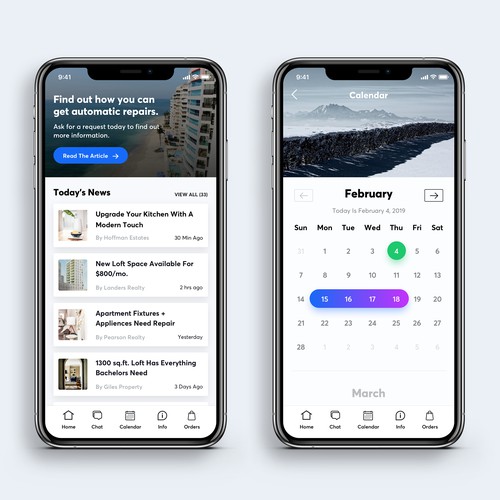 Real Estate App UI Concept