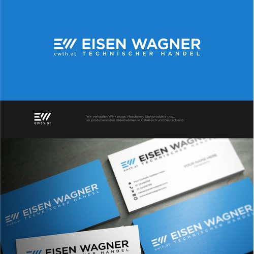 Simple logo design for Eisen Wagner.