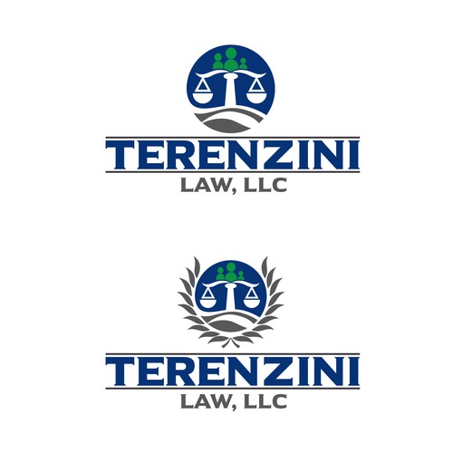 Simple logo design for a law firm