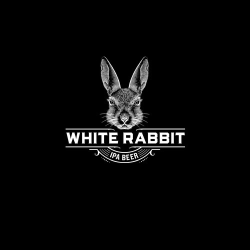 White Rabb1t IPA Beer Logo