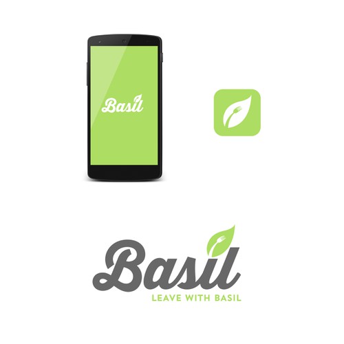 Create a stunning logo for Basil, a restaurant payment app