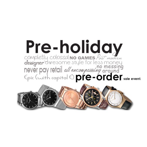 Pre-holiday pre-order sales event