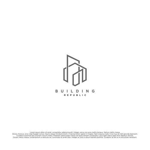 Simple logo for Building Republic