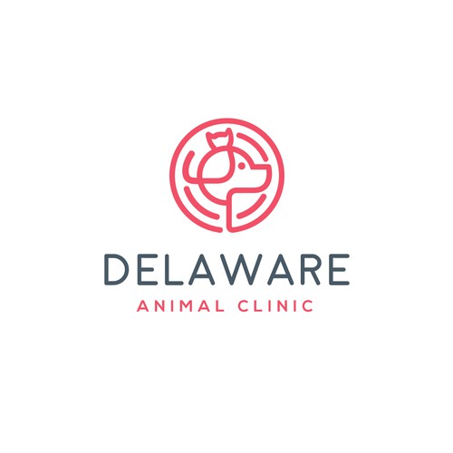fun and simple logo for delaware