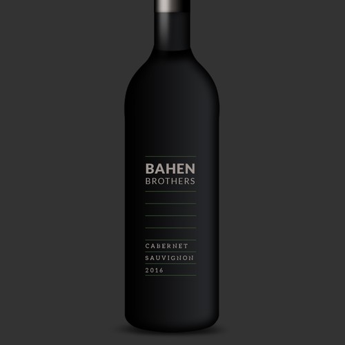 Wine Label Design for Bahen Brothers
