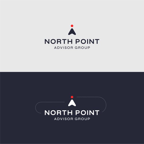 Advisor group minimalistic and clean logo