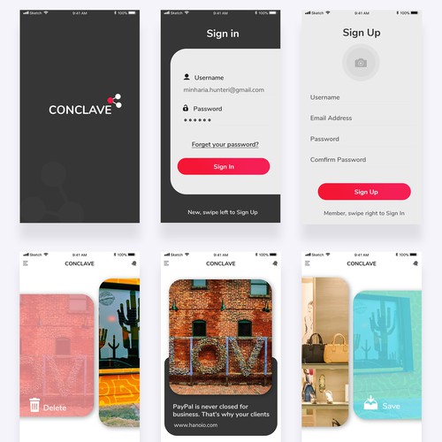 Conclave App Design Concept