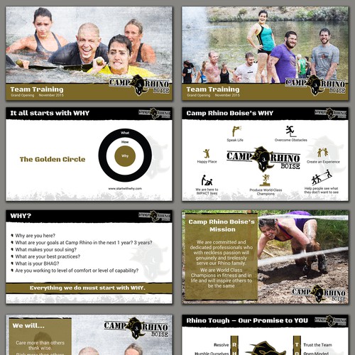 Creative Design for Obstacle Training Camp