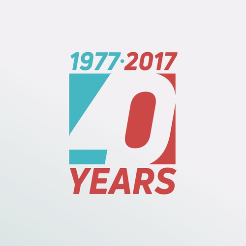 A 40 year anniversary logo