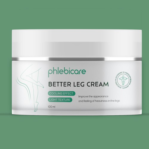 Better Leg cream label design