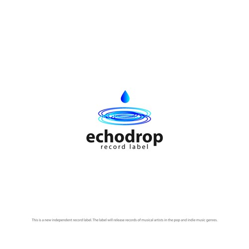 Echodrop is a record label logo concept