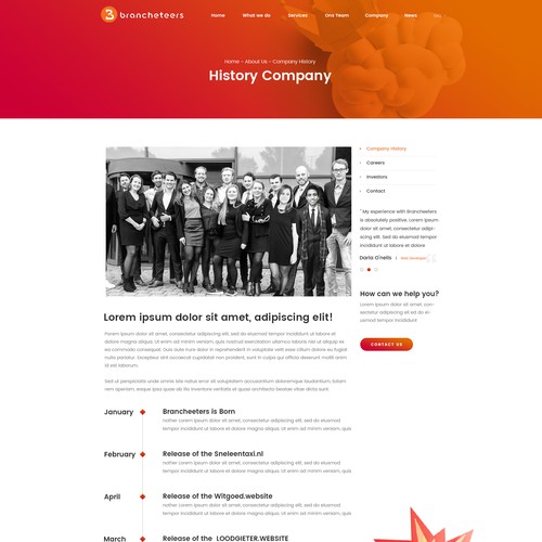 Young and Deary Website for Online Marketing Company