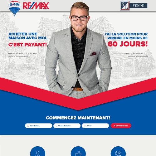 Landing page for Realtor