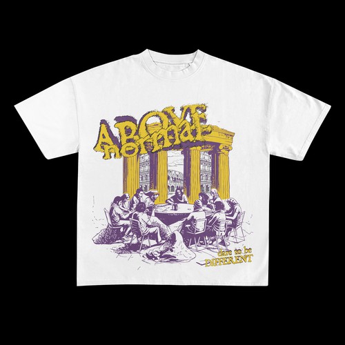 A t-shirt design for above normal