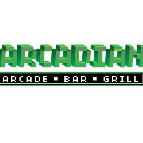 Logo for an arcade inspired bar.