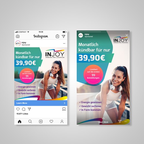 Injoy Instagram Post and Story