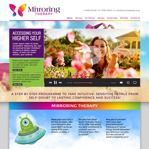 Mirroring Therapy Landing Page