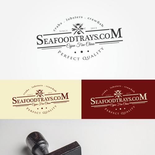 Friendly Seafood Characters Logo Design