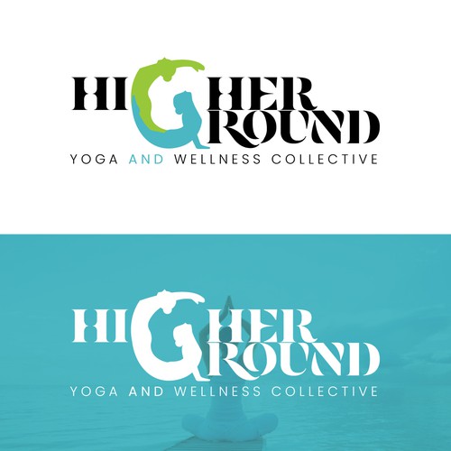 Logo designed for Higher Ground yoga 