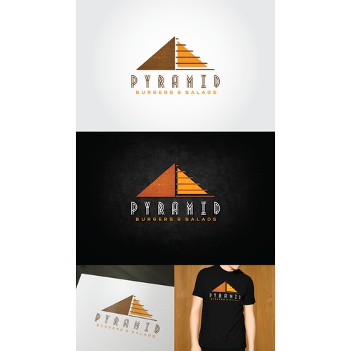 Pyramid Burgers Needs an Eye-Catching Brand-Building Logo!