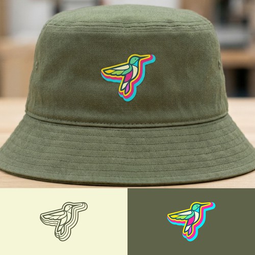 Colorful Hummingbird Logo Design