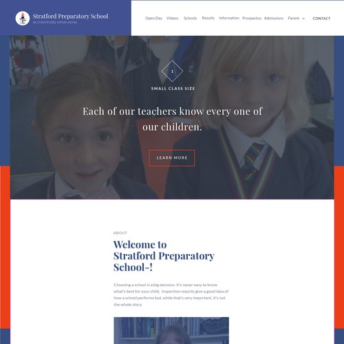 Stratford Preparatory School Landing Page