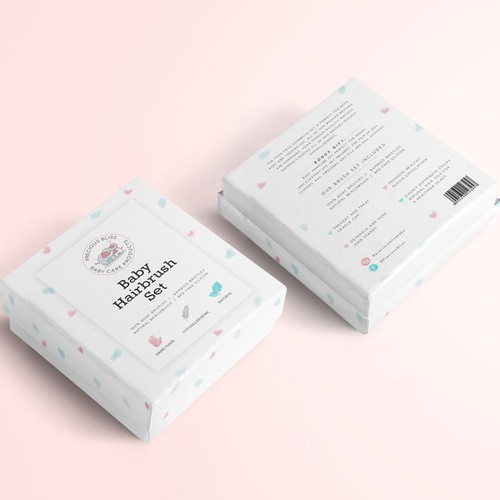 Packaging for Baby Hairbrush Set