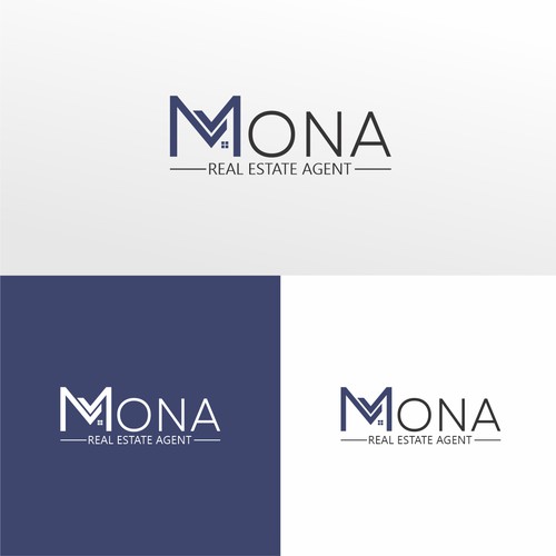 MONA REAL ESTATE AGENT "Runer Up Logo Contest"