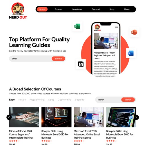 Website For Online Course Provider