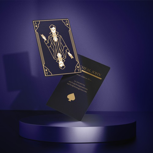 Magician Business Card Design