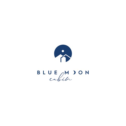 Blue Moon Cabin Logo Design