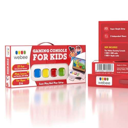 Kids Gaming Console Packaging Design
