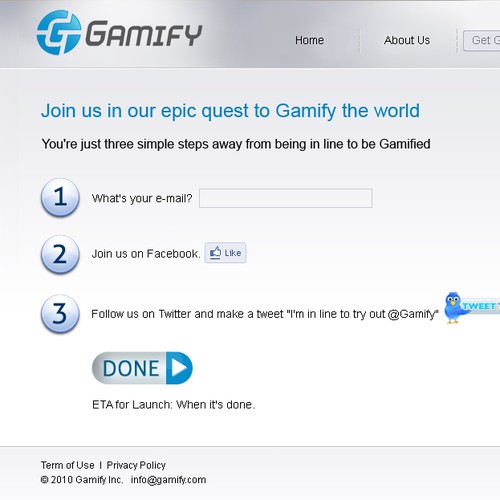 Gamify.com Website - Help us gamify the world.
