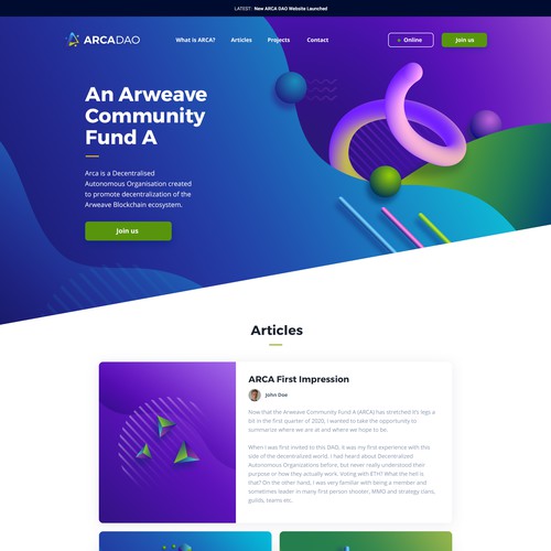 Abstract Website Design