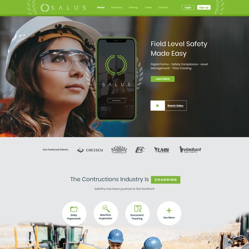 Safety software (mobile apps) for construction, oil & gas, mining, and forestry.