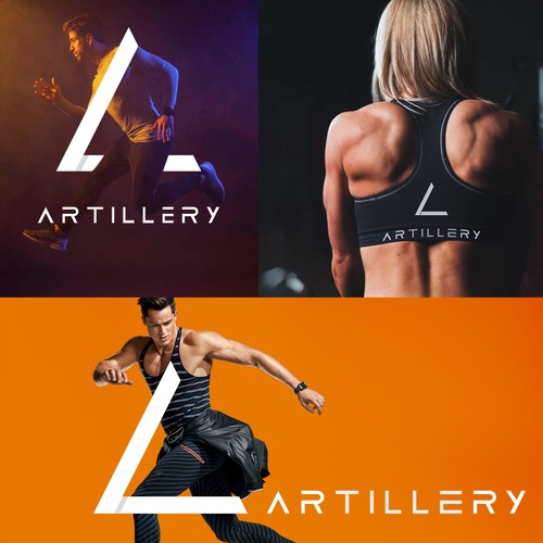 Logo design concept for artillery, a sports clothing brand
