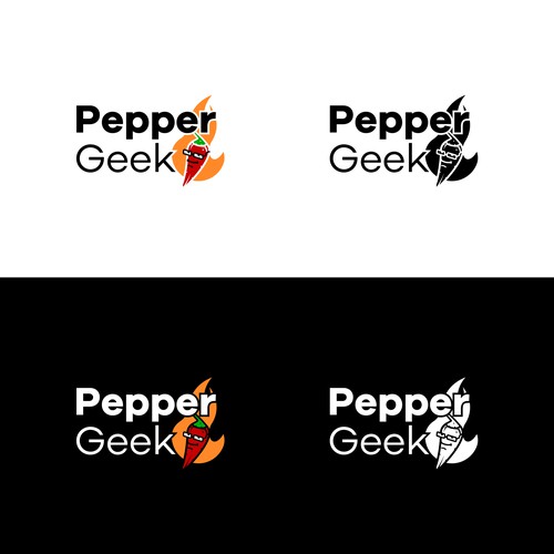 Modern logo for the site dedicated to spicy food.