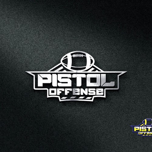 Create a logo for an American football offense system