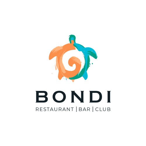 Design a logo for "BONDI": a luxurious steak & lobster restaurant at the Baltic Sea