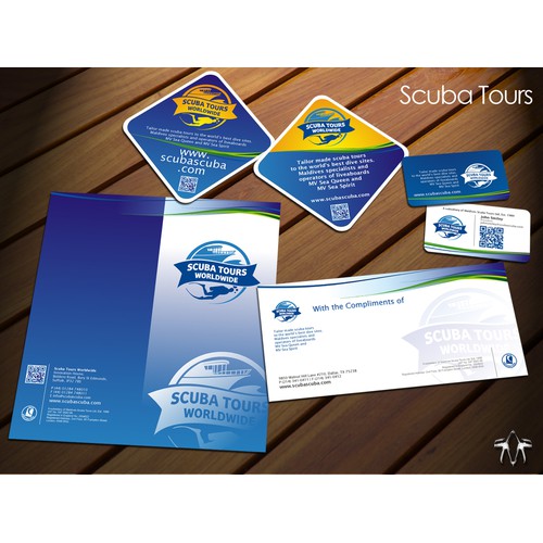 Exciting New Stationery for Scuba Tours Worldwide