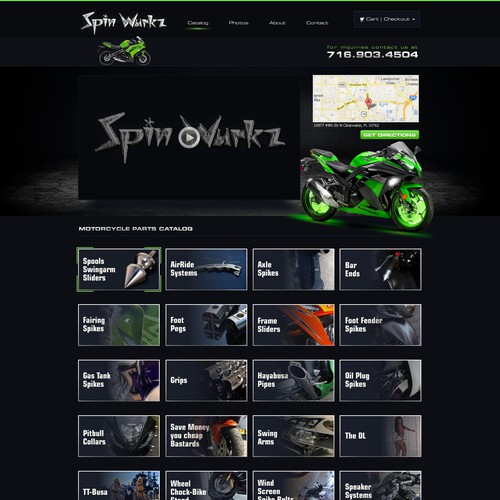 Website Design for Motorcycle Shop