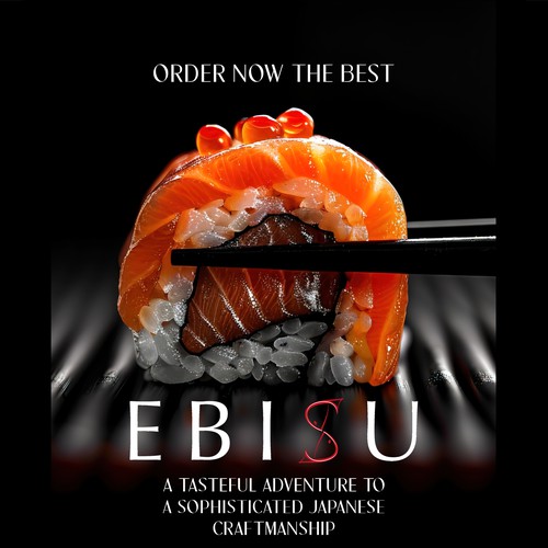 Poster for a Japanese restaurant.
