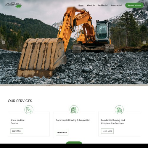 Project LandWorks Excavation Inc. Design