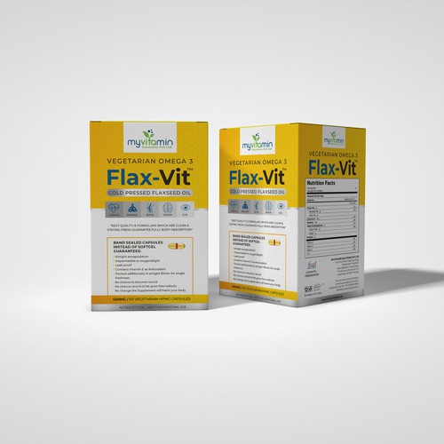 MyVitamin- Flax-Vit - Box Design